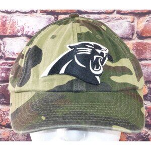 NFL Team Apparel Camouflage Carolina Panthers Adjustable Strapback Hat